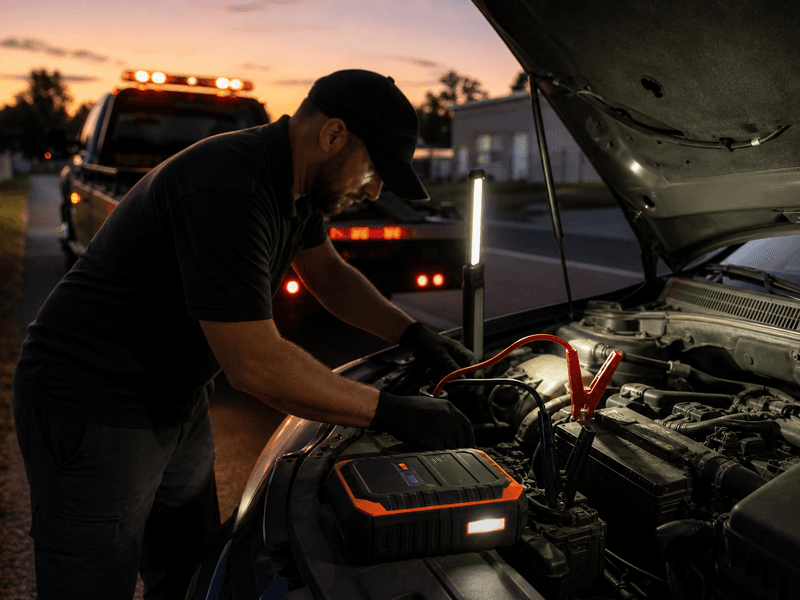 dead battery jump start in Ocala